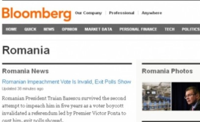 Referendumul pentru demiterea lui Băsescu - în toată presa internaţională